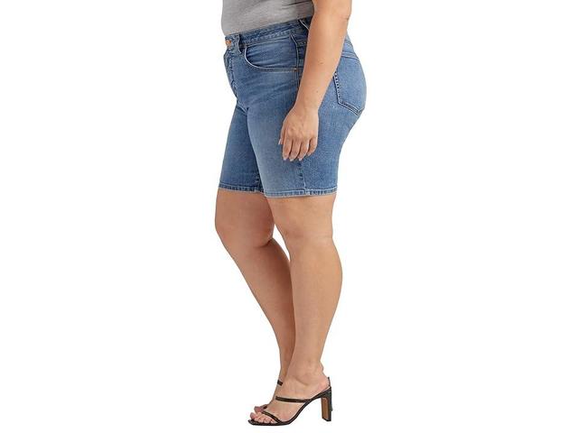 Jag Jeans Plus Size Cecilia Mid-Rise 8 Shorts (Marine ) Women's Shorts Product Image