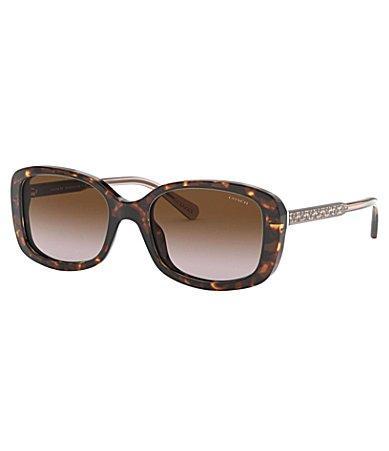 COACH Signature Logo Rectangle Sunglasses Product Image