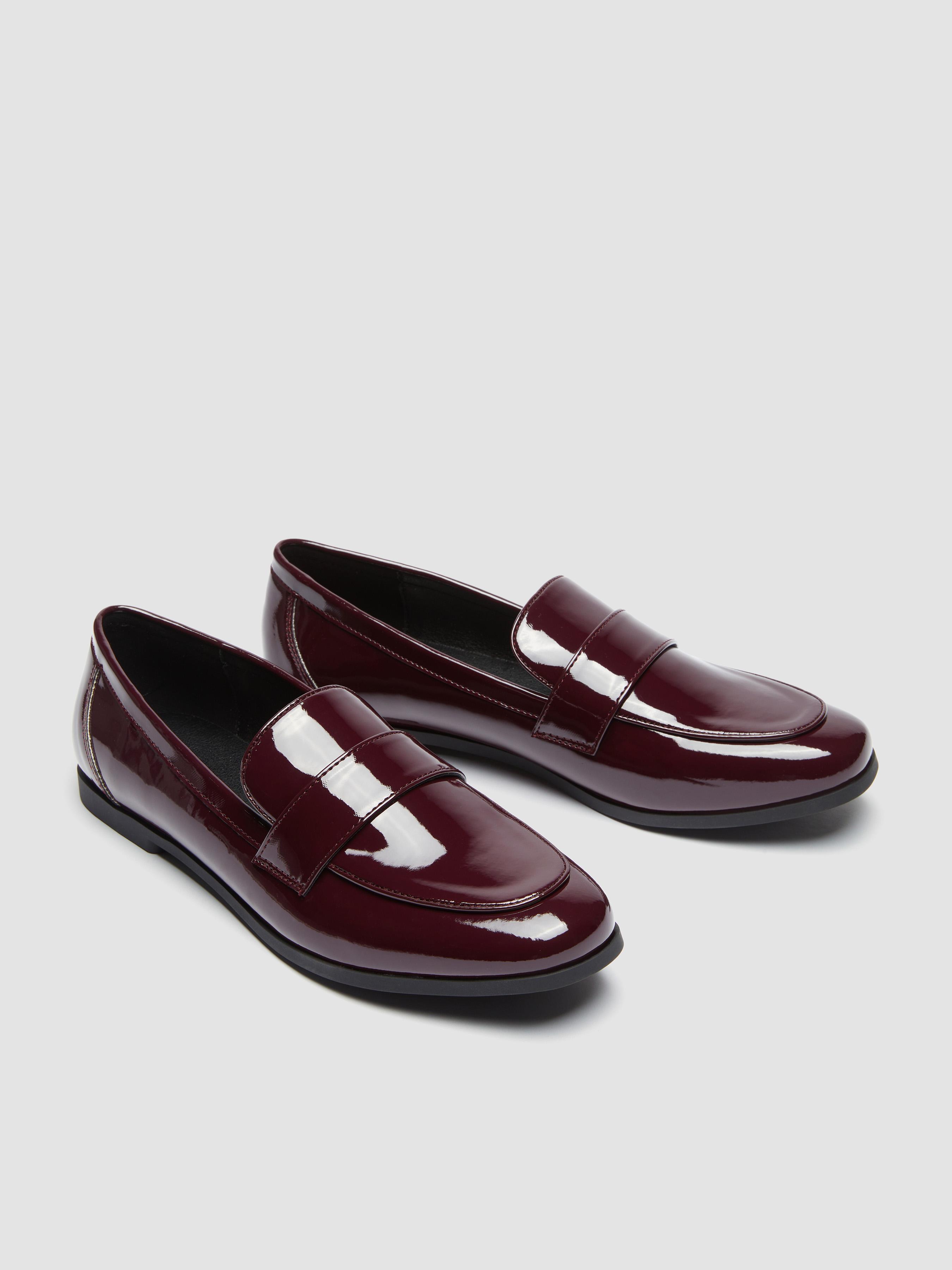 CLASSIC FAUX PATENT LEATHER LOAFERS product image