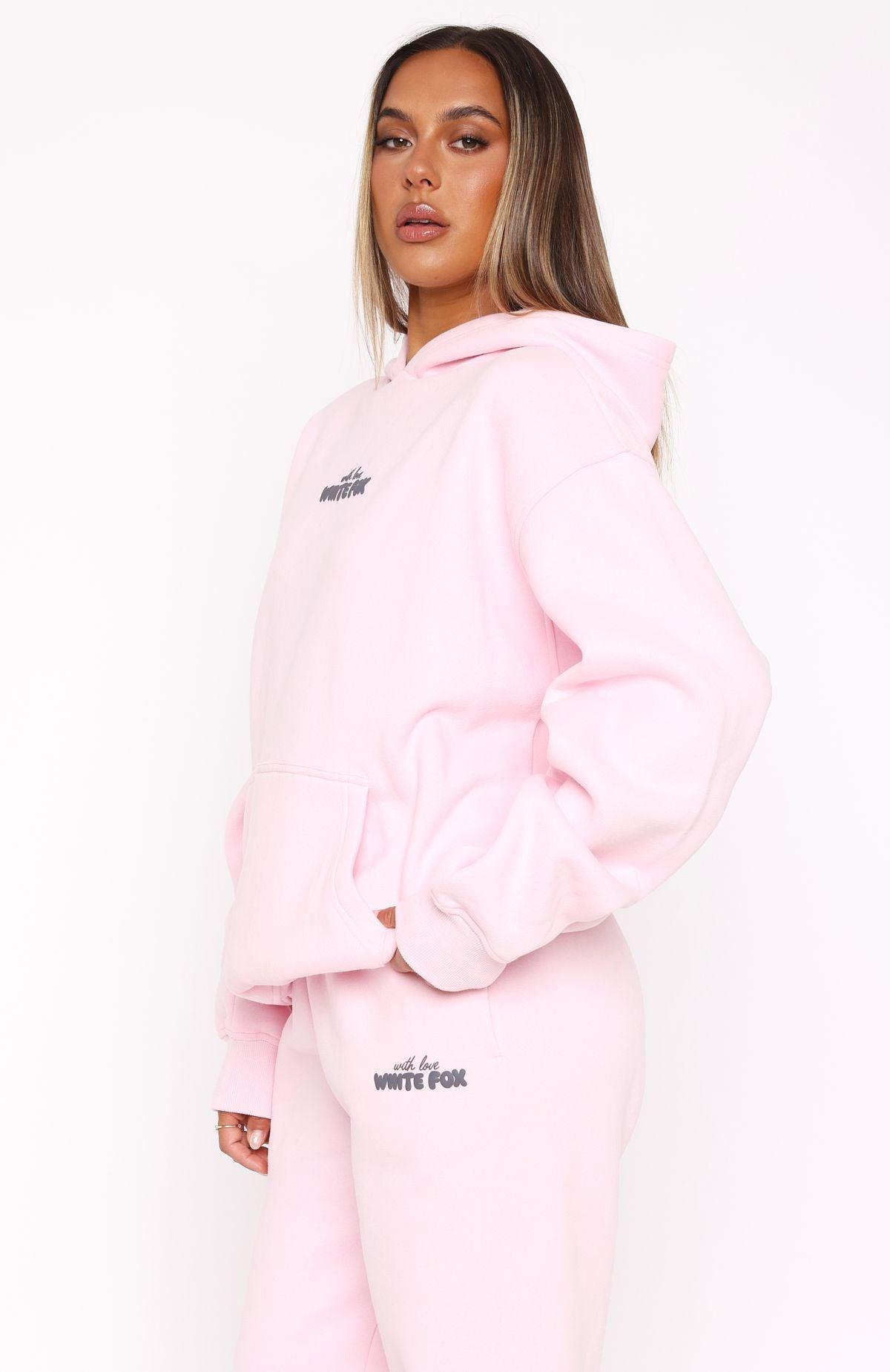 With Love In The Moment Oversized Hoodie Pink Product Image