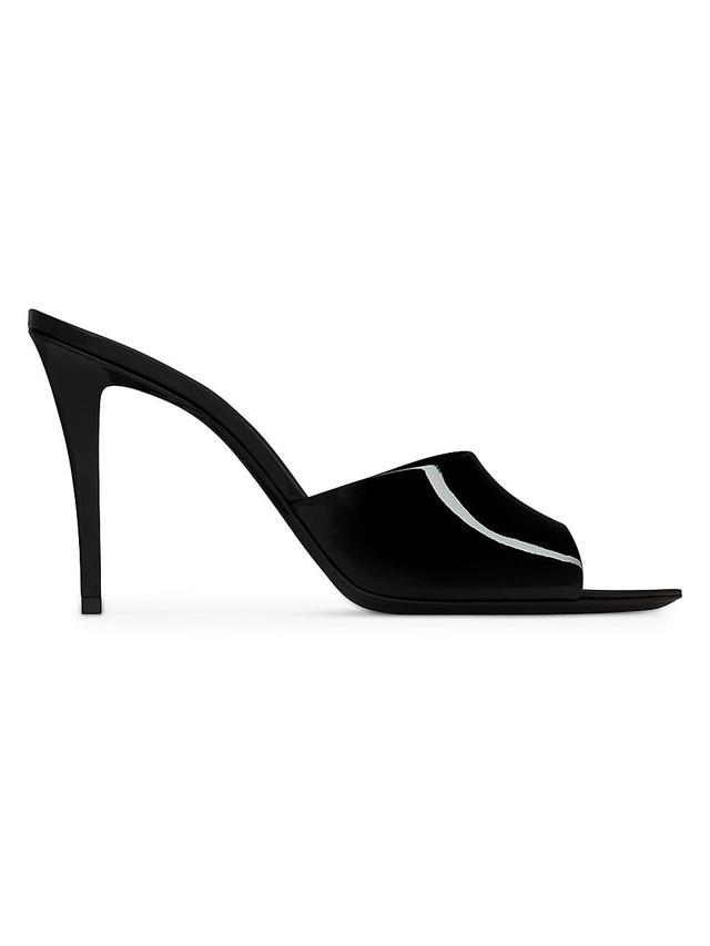 Womens Romy Mules in Patent Leather Product Image