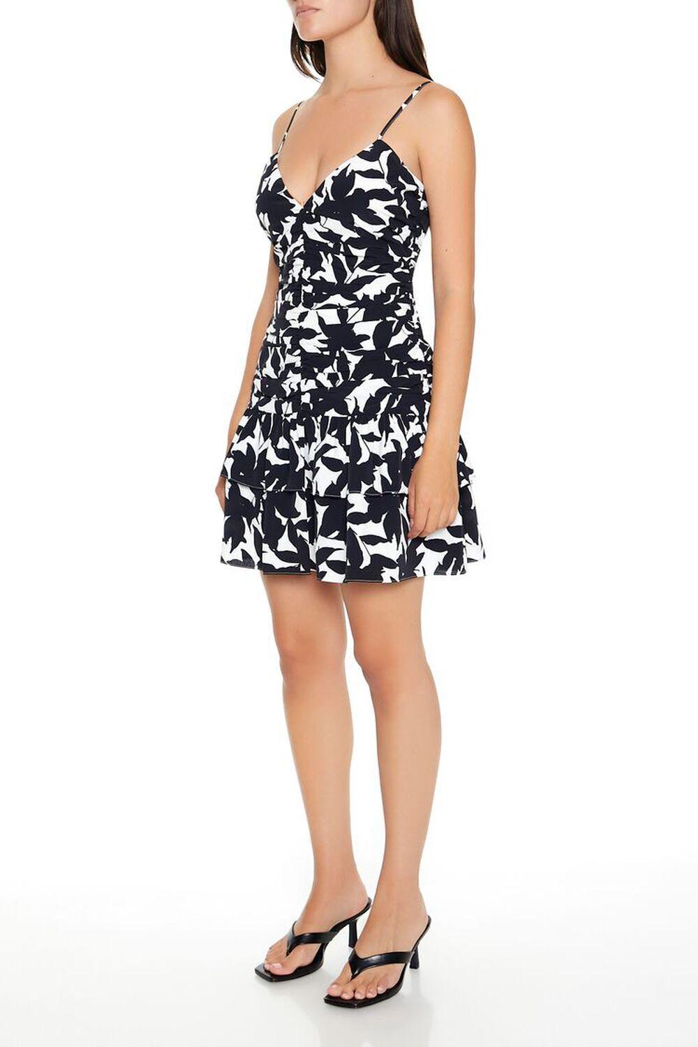 Pleated Floral Print Mini Dress | Forever 21 Product Image