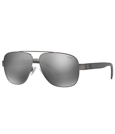 Polo Ralph Lauren Mens Ph3110 60mm Pilot Sunglasses Product Image