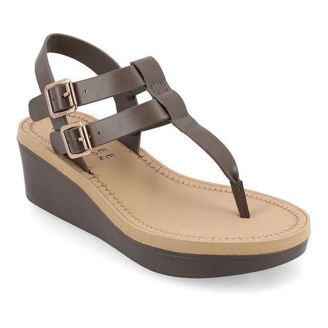 Journee Collection Bianca Womens Wedge Sandals Product Image