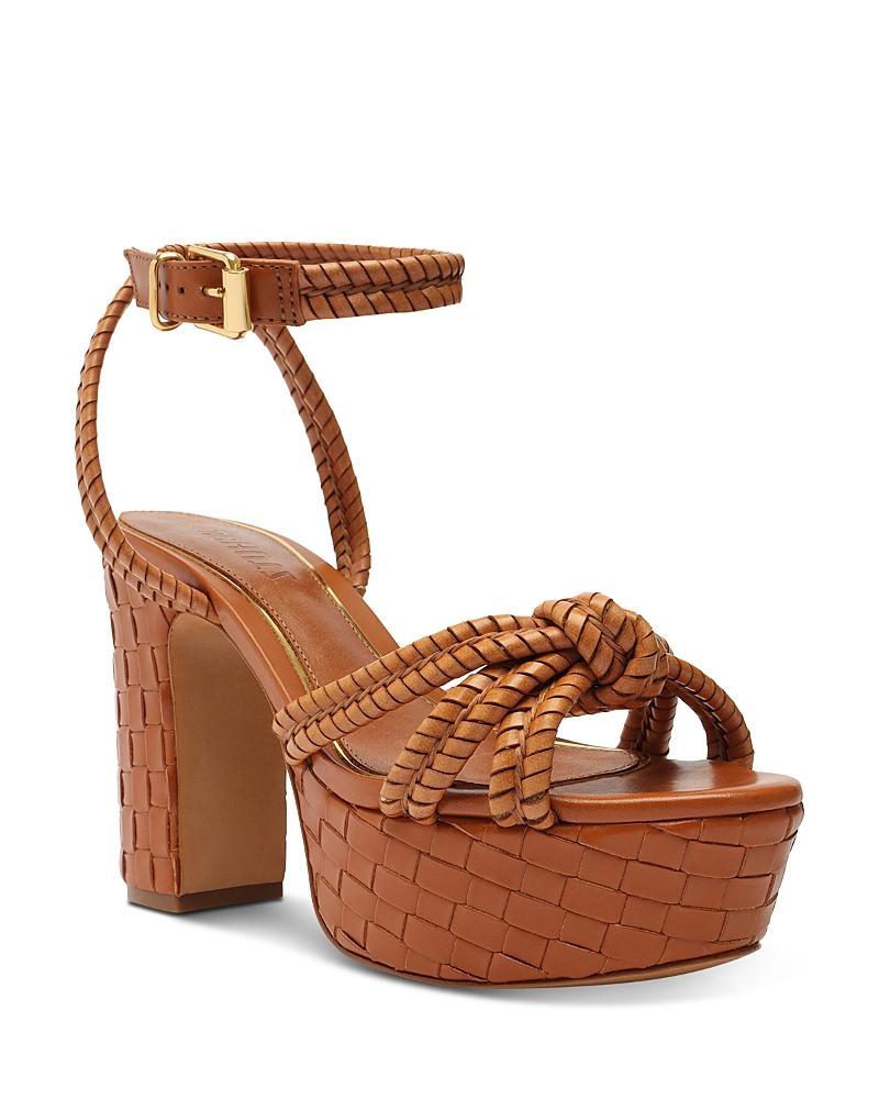 Schutz Womens Kathleen Knotted Ankle Strap Platform Sandals Product Image