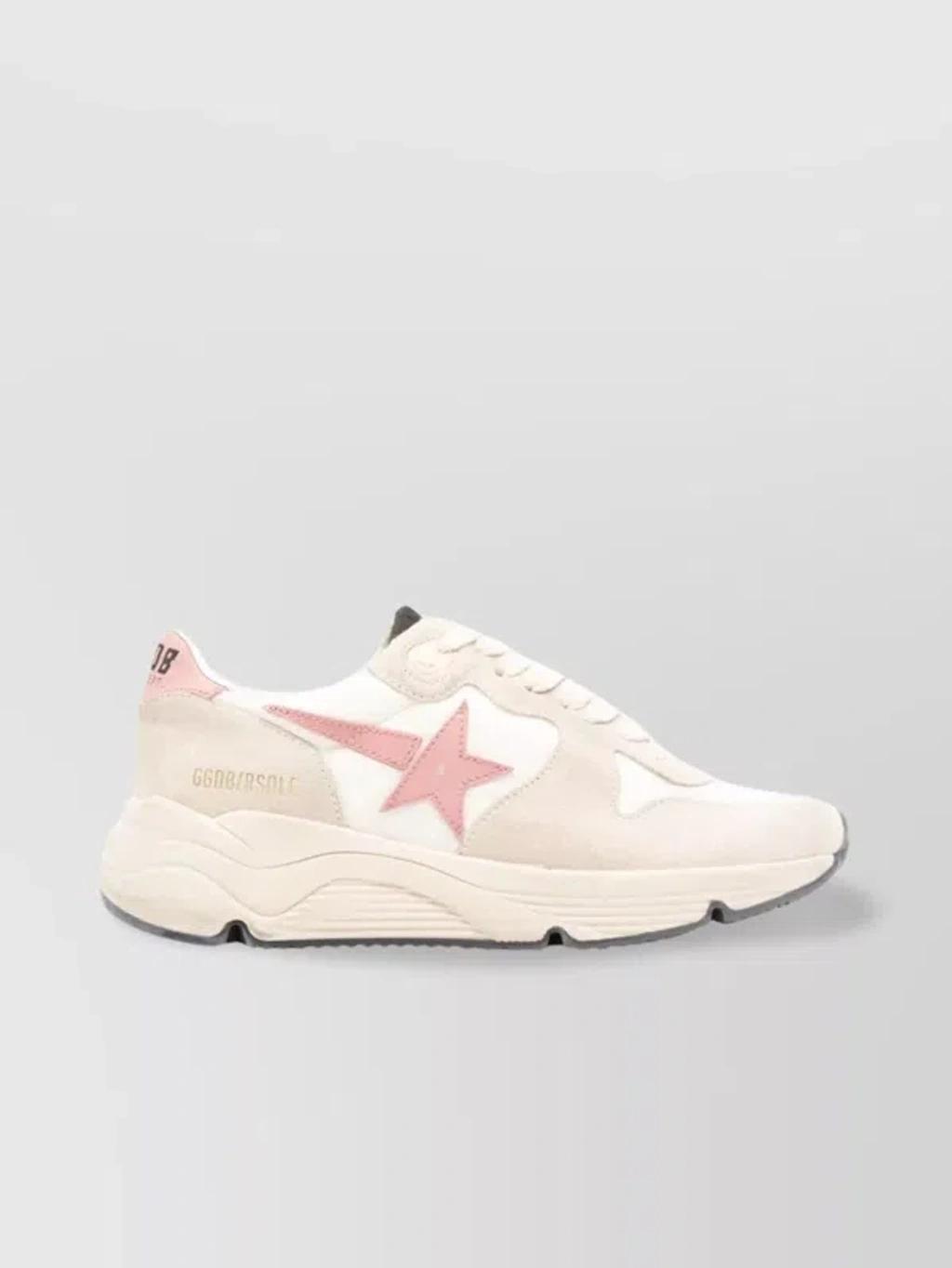 Running Sole Leather Sneakers In Pink Product Image