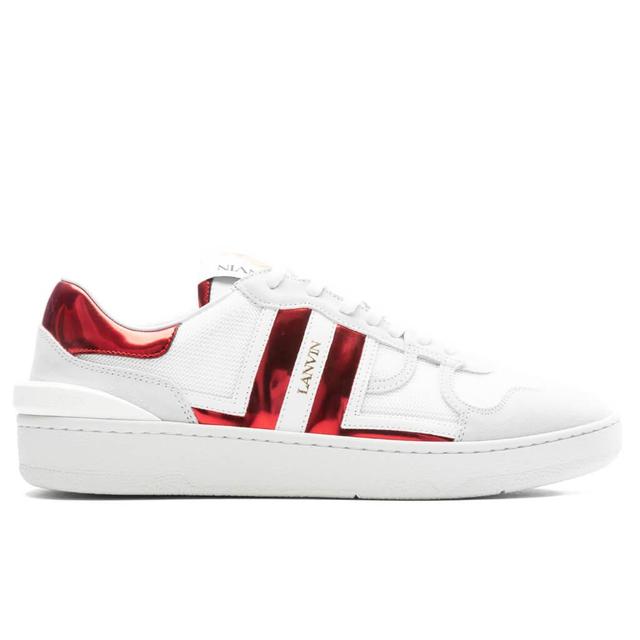 Clay Low Top Sneakers - White/Red Male Product Image