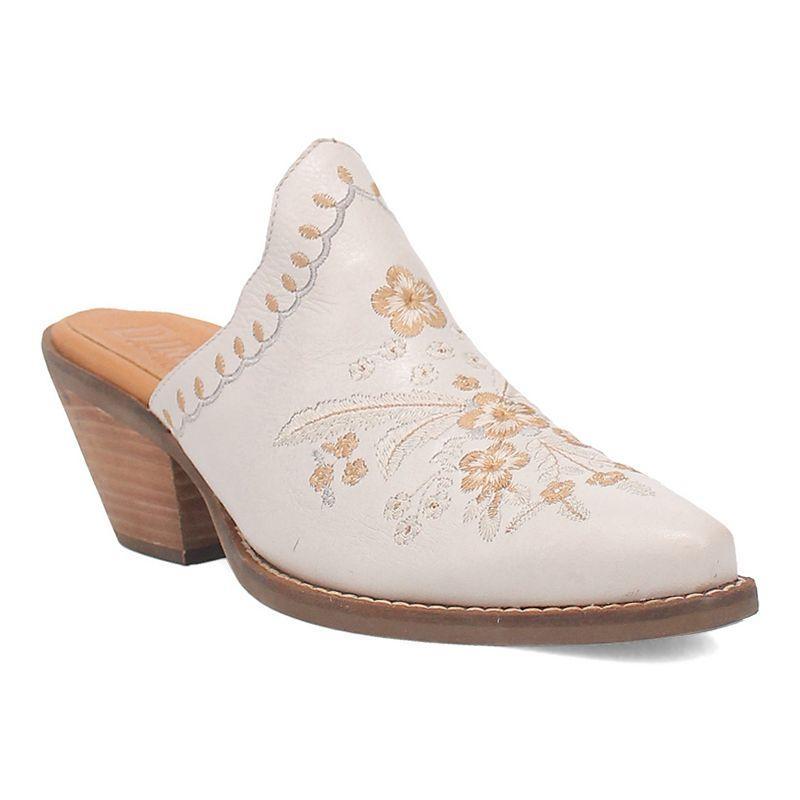 Dingo Wildflower Leather Floral Embroidered Western Mules Product Image