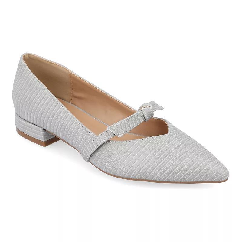 Journee Collection Cait Womens Flats Grey Product Image