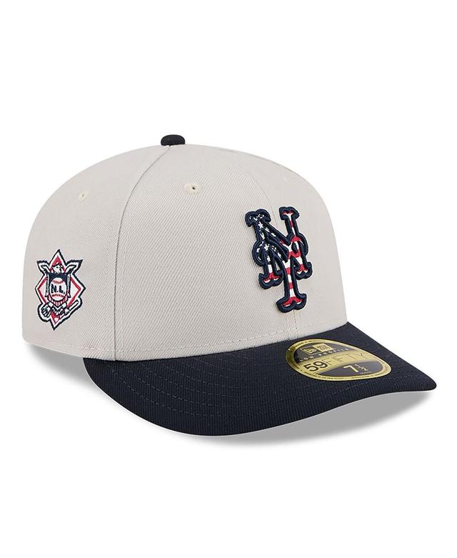 New Era Mens Black New York Mets 2024 Fourth of July Low Profile 59FIFTY Fitted Hat Product Image