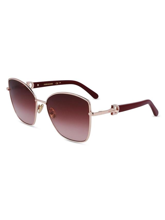 Womens Gancini SF312SRL 60MM Cat-Eye Sunglasses Product Image