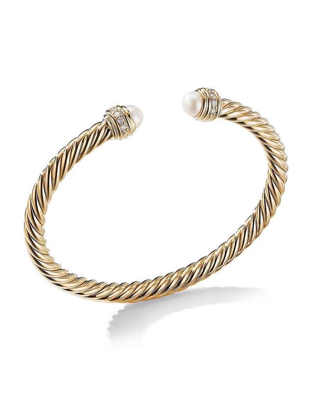 Womens Classic Cablespira Bracelet in 18K Yellow Gold Product Image