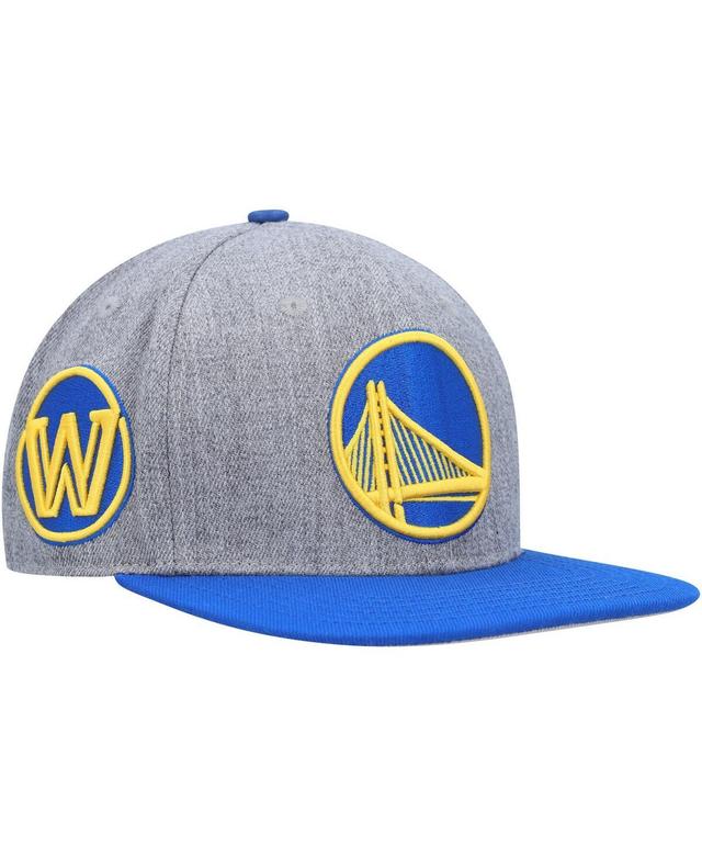 Mens Pro Standard Gray Golden State Warriors Classic Logo Two-Tone Snapback Hat - Gray Product Image