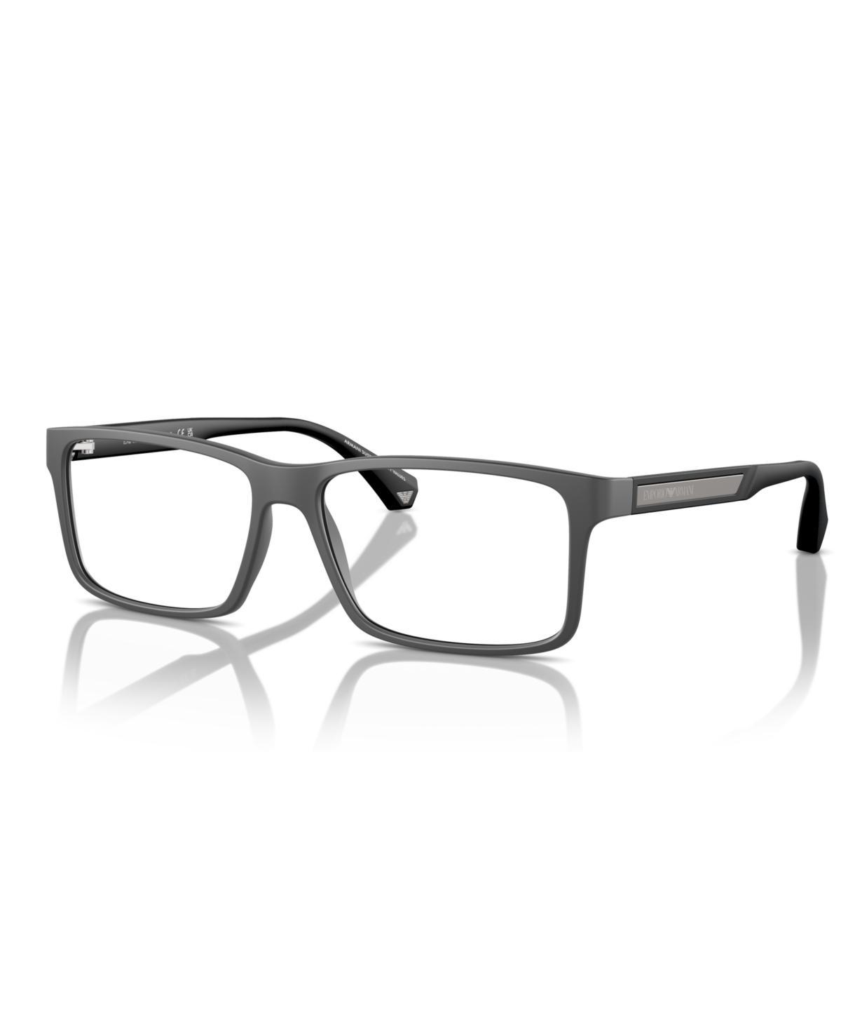 Emporio Armani Mens Eyeglasses, EA3038 - Matte Dark Grey Product Image