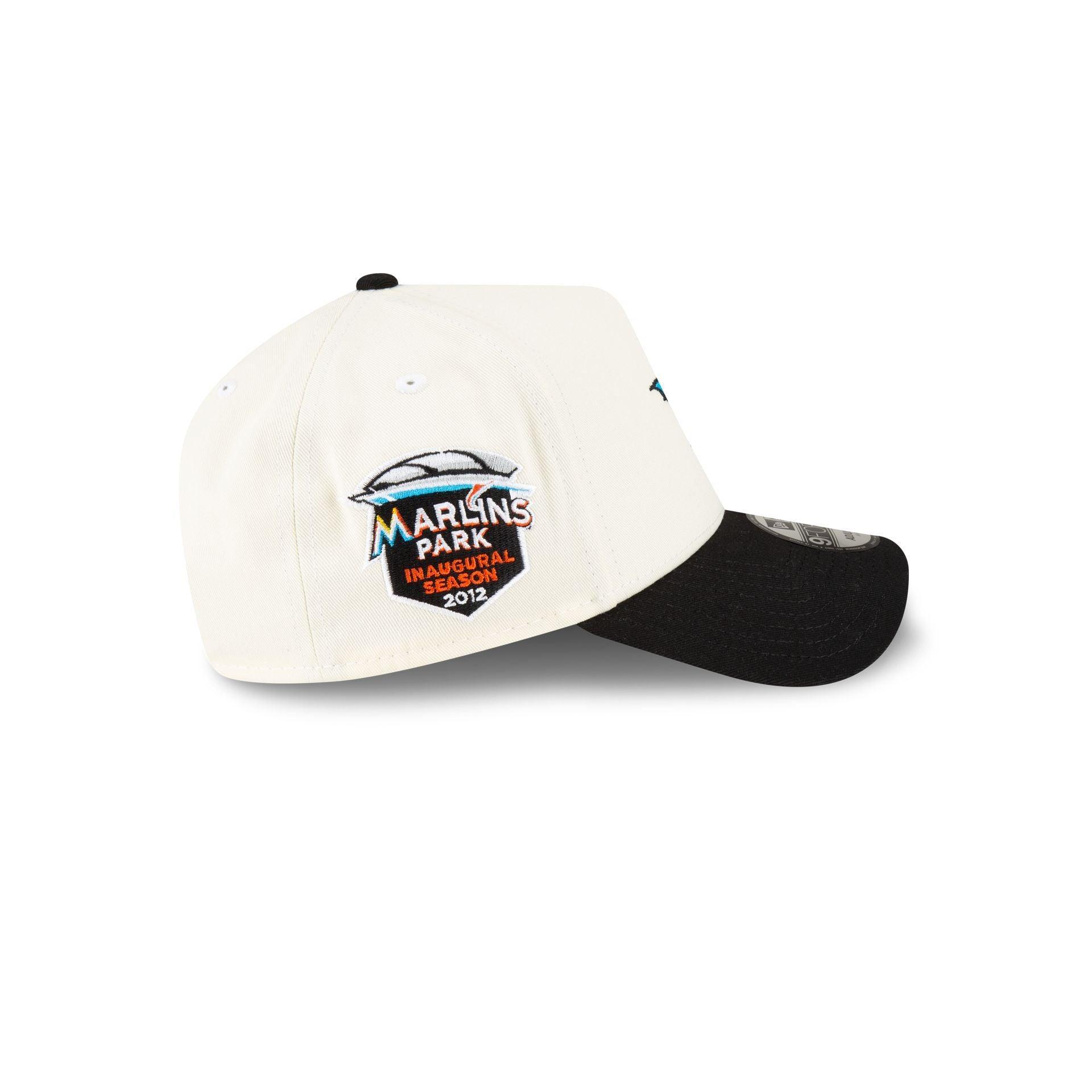 Miami Marlins Mini Mascot 9FORTY A-Frame Snapback Hat Male Product Image