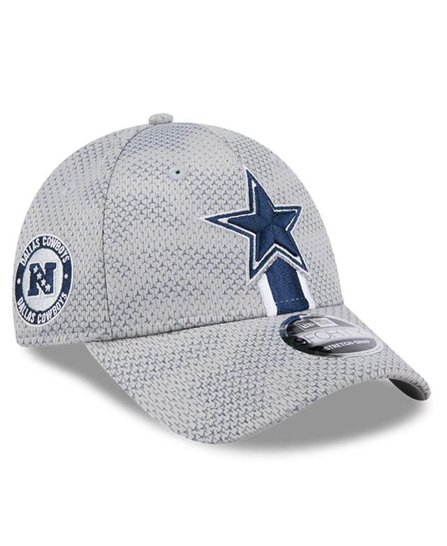 New Era Mens Gray Dallas Cowboys 2024 Sideline 9FORTY Stretch-Snap Hat Product Image