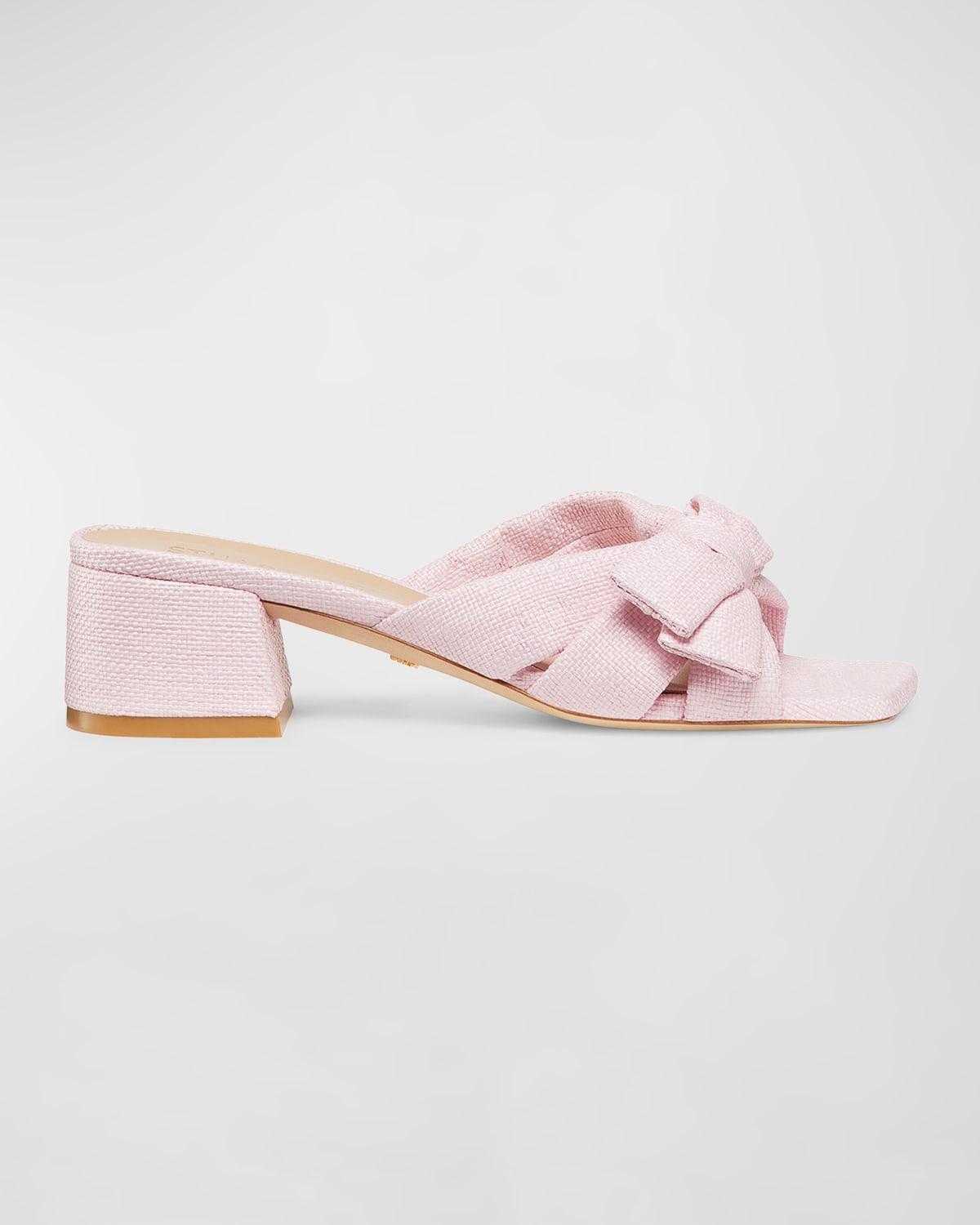 Sofia Cotton Bow Mule Sandals Product Image