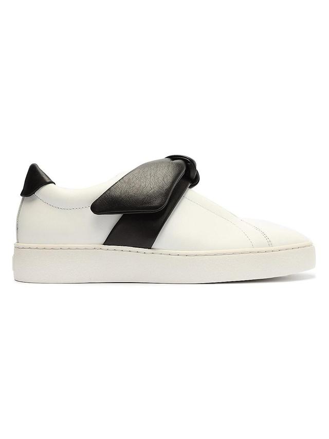 Womens Asymmetric Clarita Leather Slip-On Sneakers Product Image