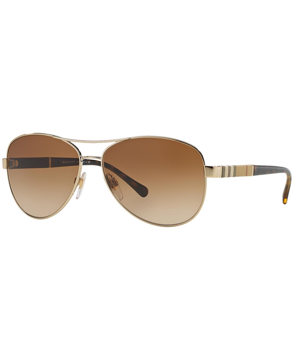 Burberry Polarized Sunglasses , BE3080 - GOLD LIGHT Product Image