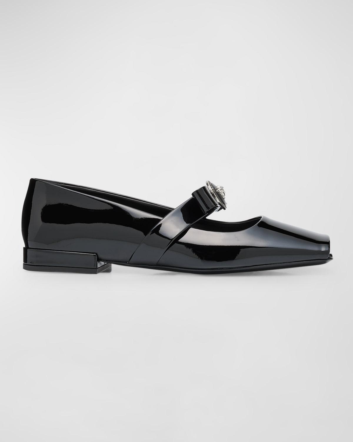 Womens Gianni Ribbon Patent Leather Mary Janes Product Image