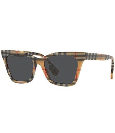 Burberry Womens BE4346 Elsa 53mm Square Check Sunglasses Product Image