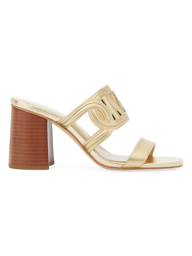 Womens Alma 85MM Leather Sandals Product Image