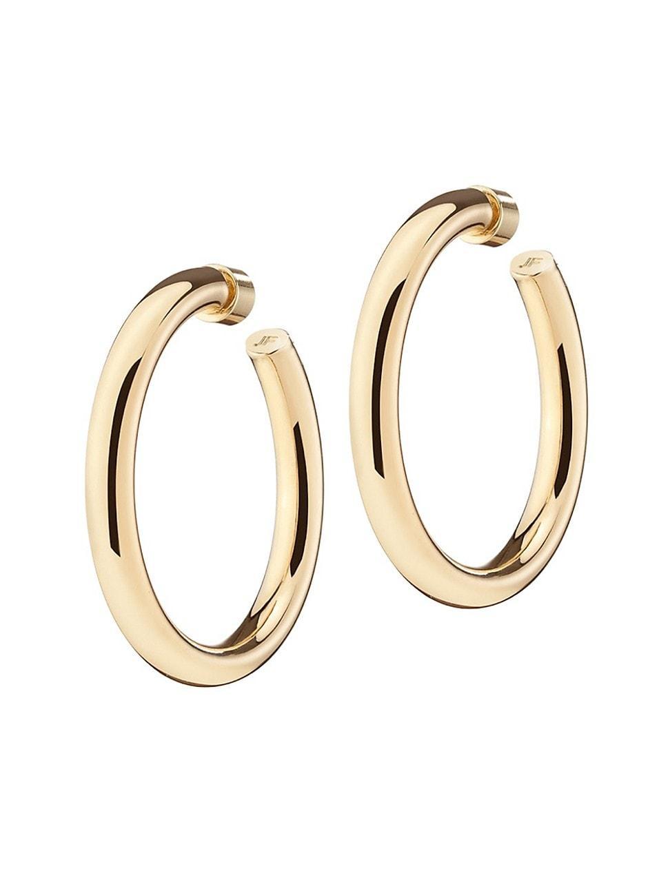 Womens Natasha 14K Gold-Plated Baby Hoop Earrings Product Image