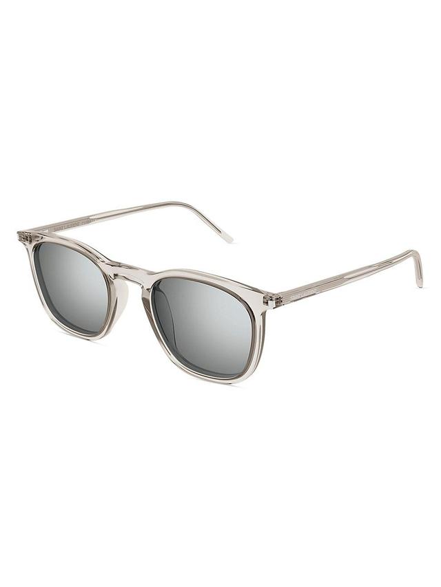 Mens Thin Acetate 49MM Panthos Sunglasses Product Image