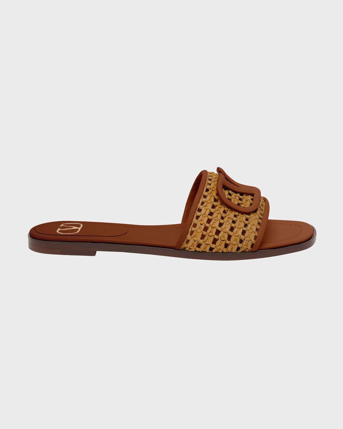 Valentino Garavani Womens Embellished Slip On Slide Sandals Product Image