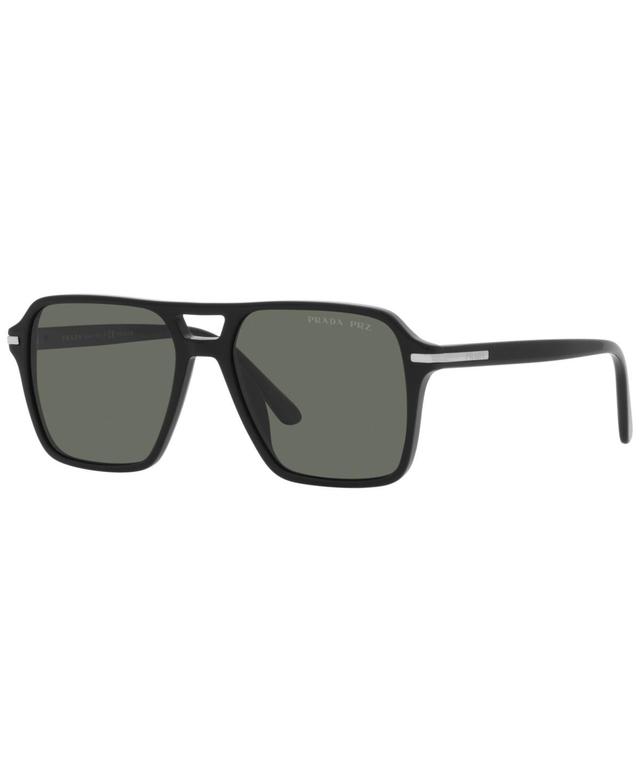 Prada 55mm Polarized Navigator Sunglasses Product Image