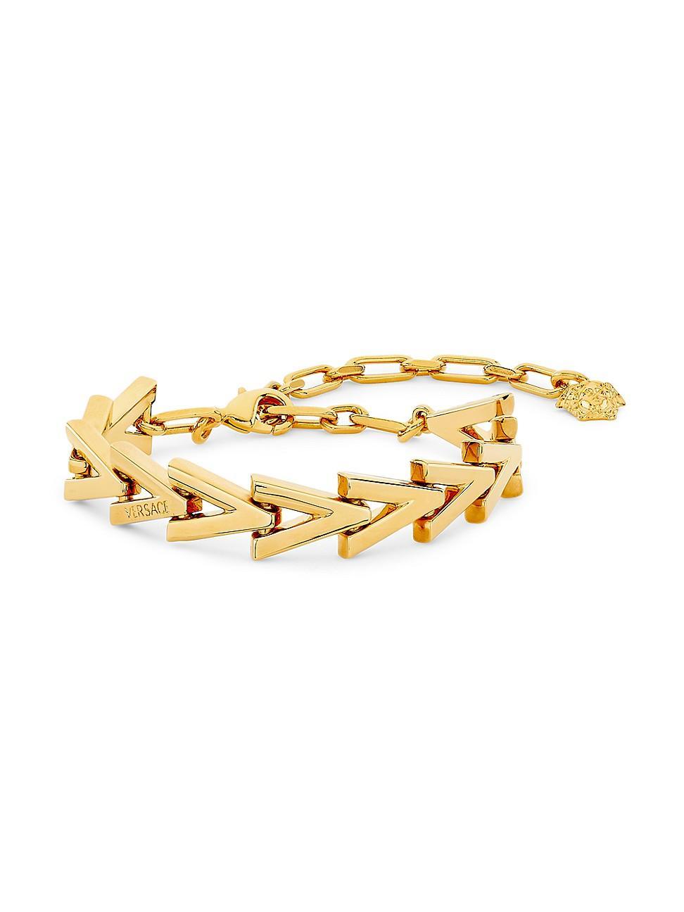 Womens Goldtone V-Link Chain Bracelet Product Image