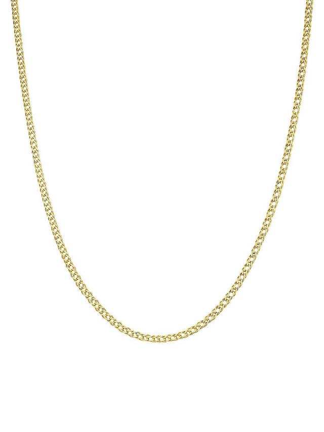 Womens 14K Yellow Solid Gold Woven Love Chain Product Image