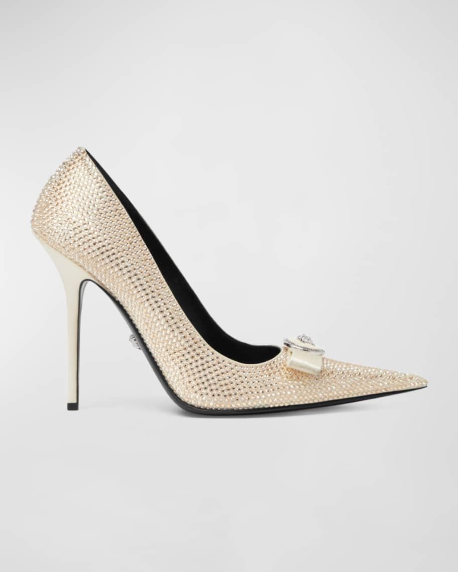 Gianni Ribbon Crystal 110mm Pumps Product Image