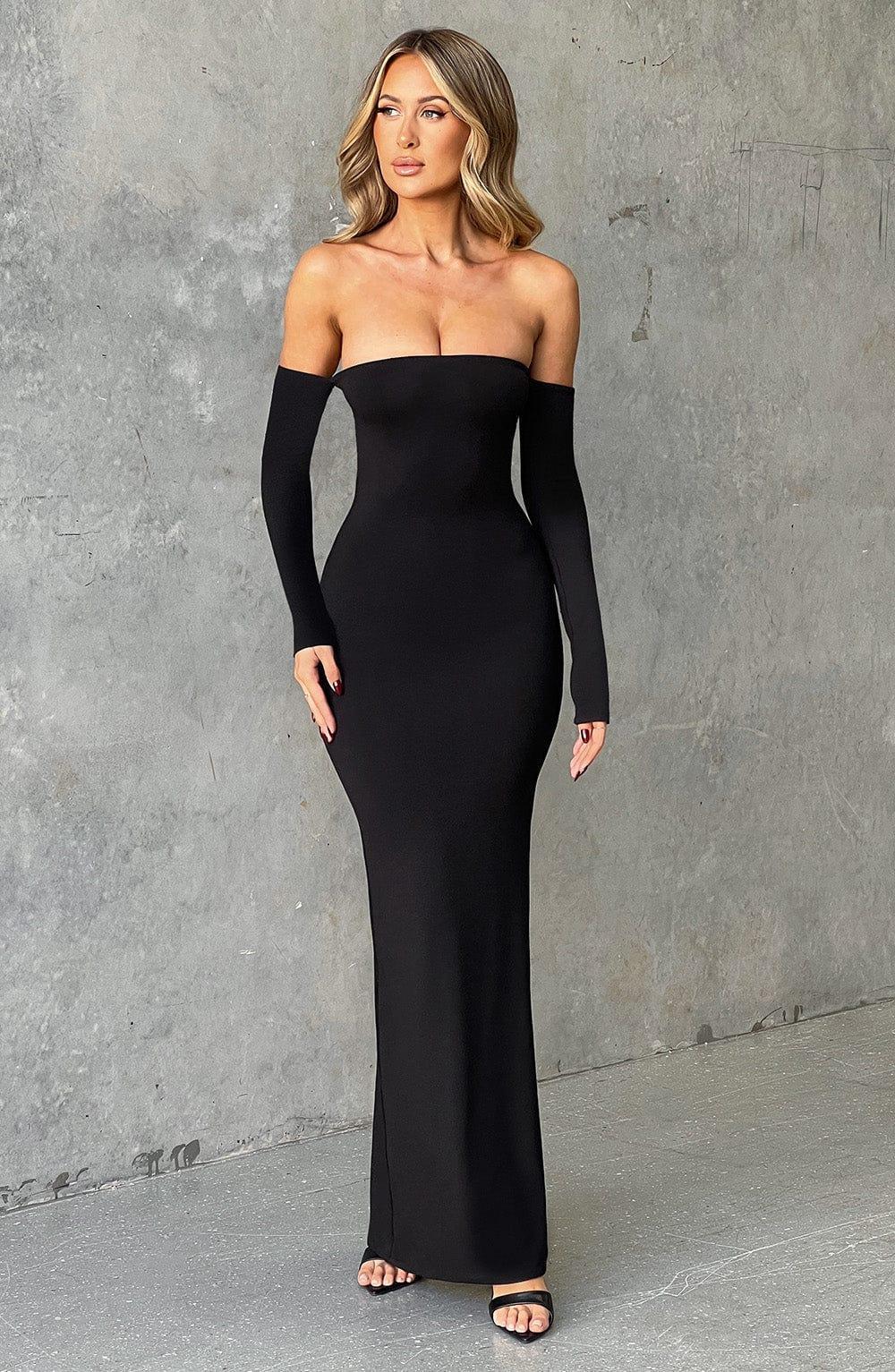 Daphne Maxi Dress - Jet Black Product Image