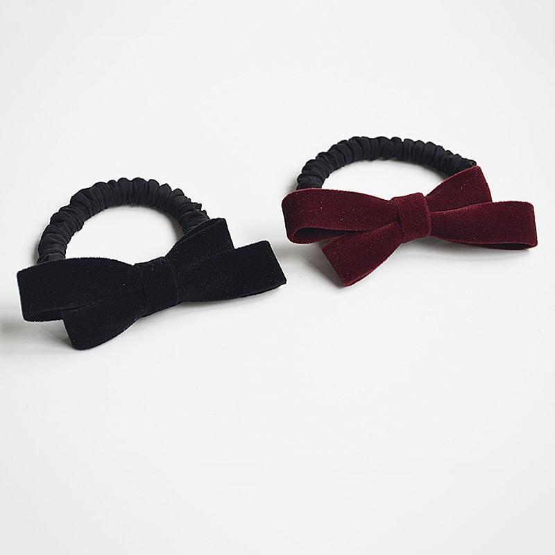 Velvet Bow Hair Tie Product Image