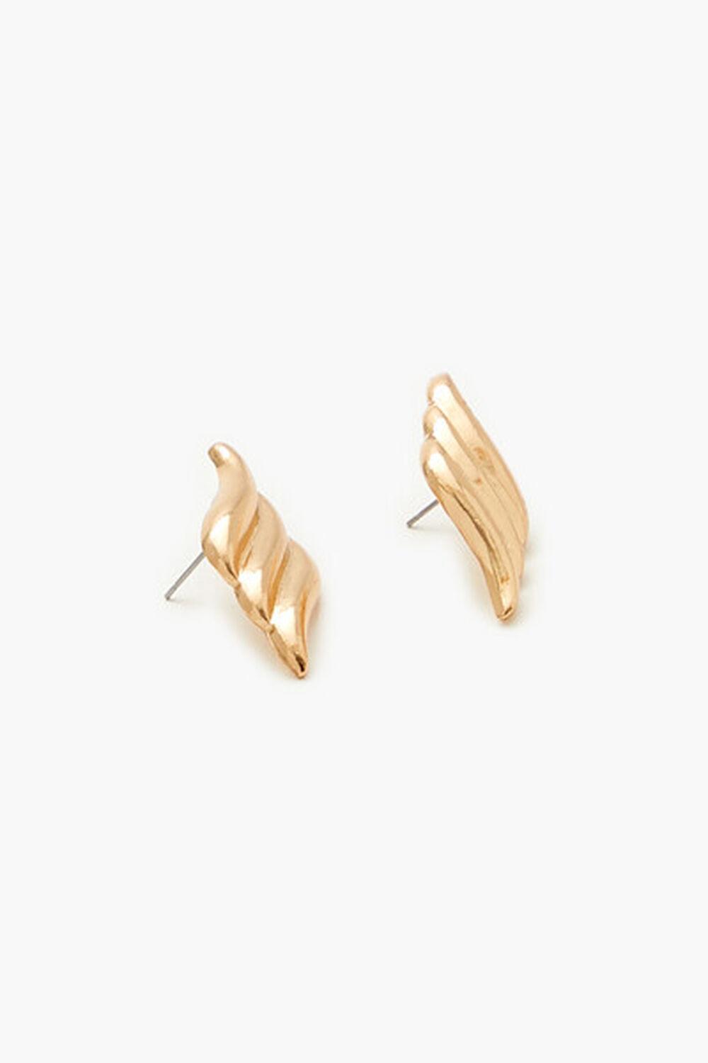 Etched Geo Stud Earrings | Forever 21 Product Image