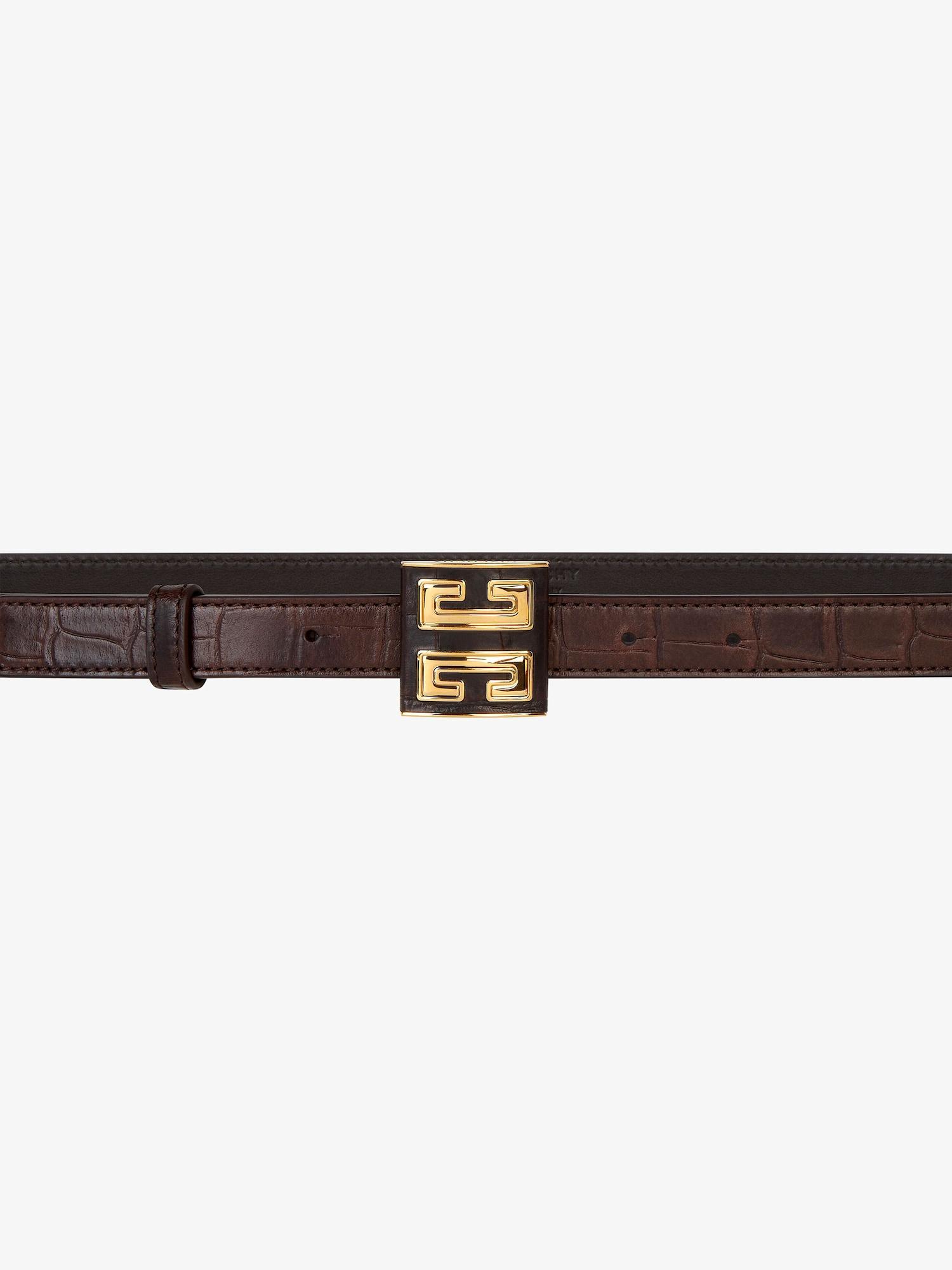 4G belt in crocodile effect leather Product Image