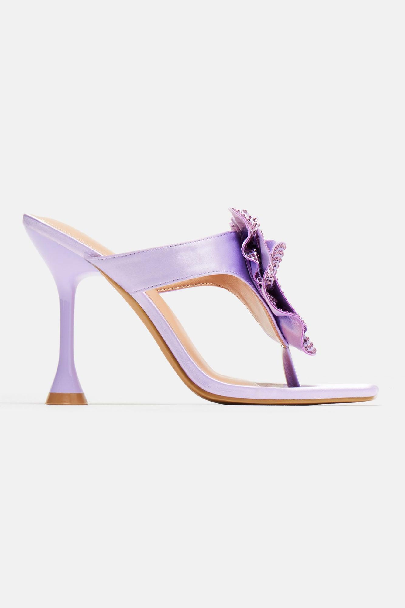 In First Place Heeled Sandals - Purple Product Image