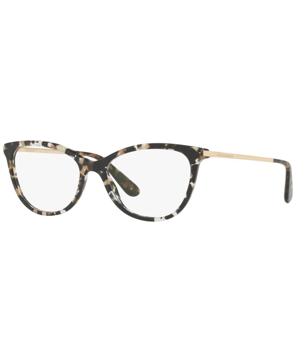 Dolce&Gabbana DG3258 Womens Butterfly Eyeglasses - Black Gold Product Image