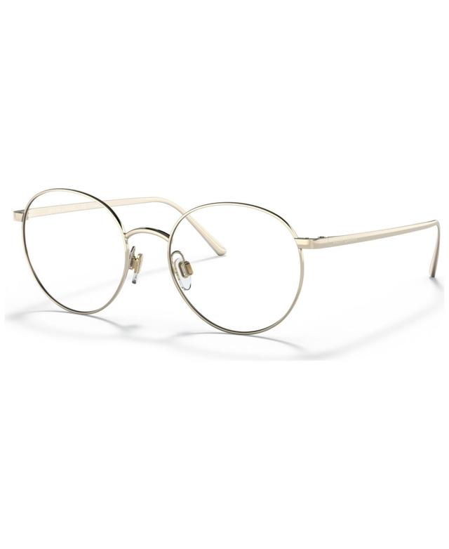 Ralph Lauren Mens Round Eyeglasses RL5116T - Matte Silver-Tone Product Image