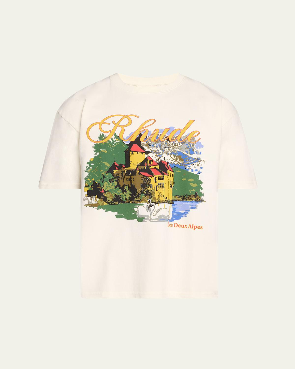 Mens Chateau Alpes Cotton T-Shirt Product Image