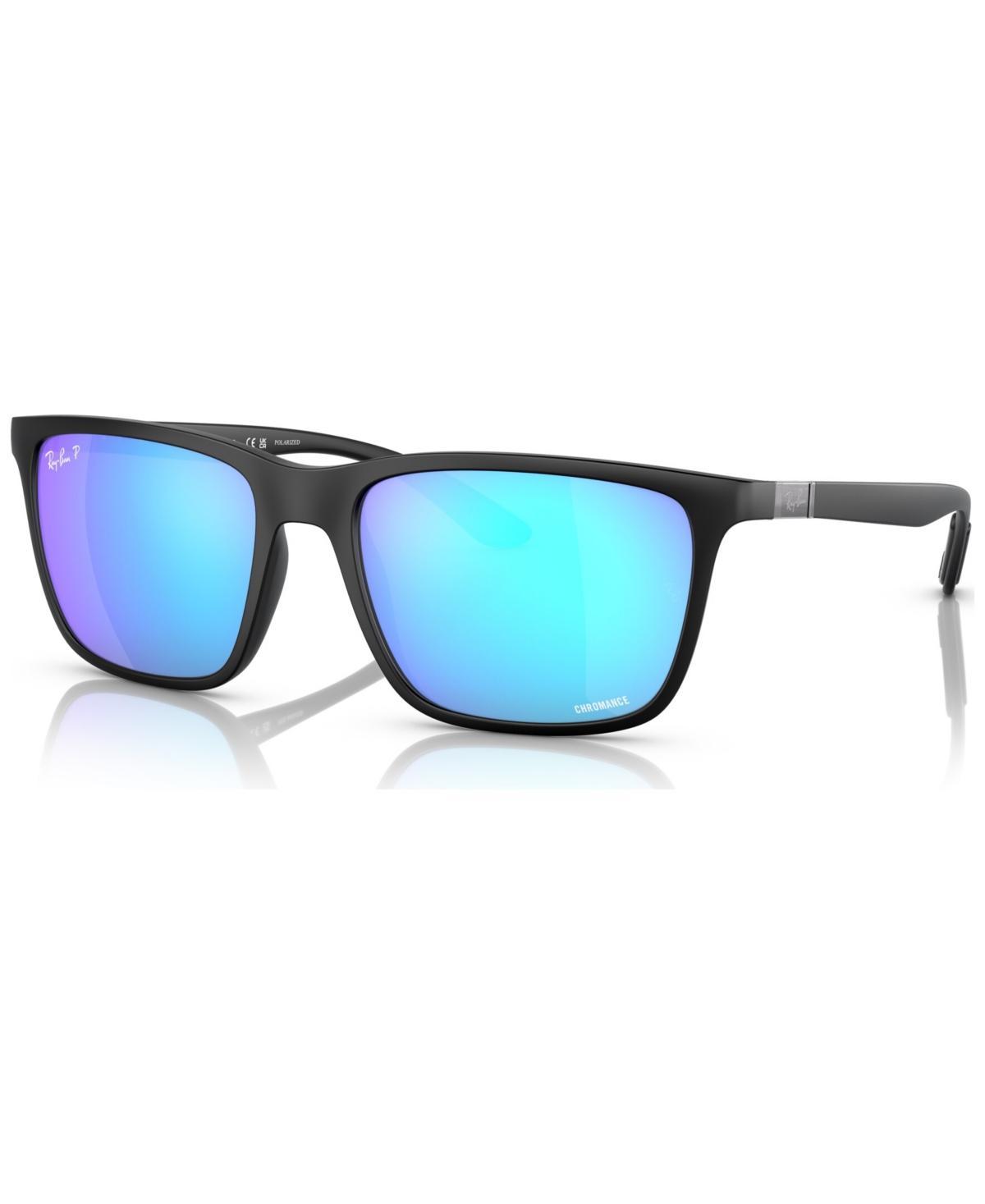 Ray-Ban 58mm Mirrored Polarized Rectangular Sunglasses Product Image