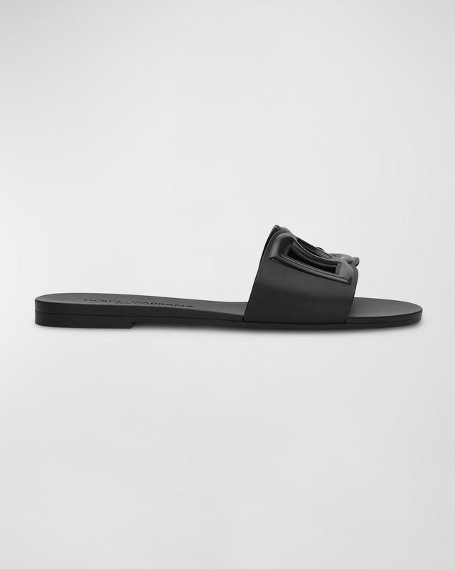 Dolce & Gabbana Bianca Interlock Slide Sandal Product Image