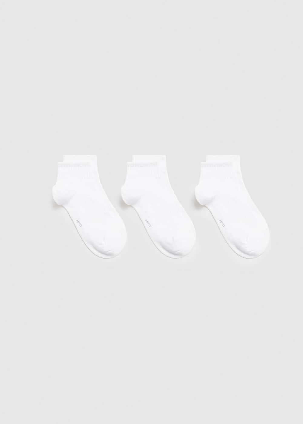 3-pack of ribbed cotton socks - Men | MANGO USA Product Image