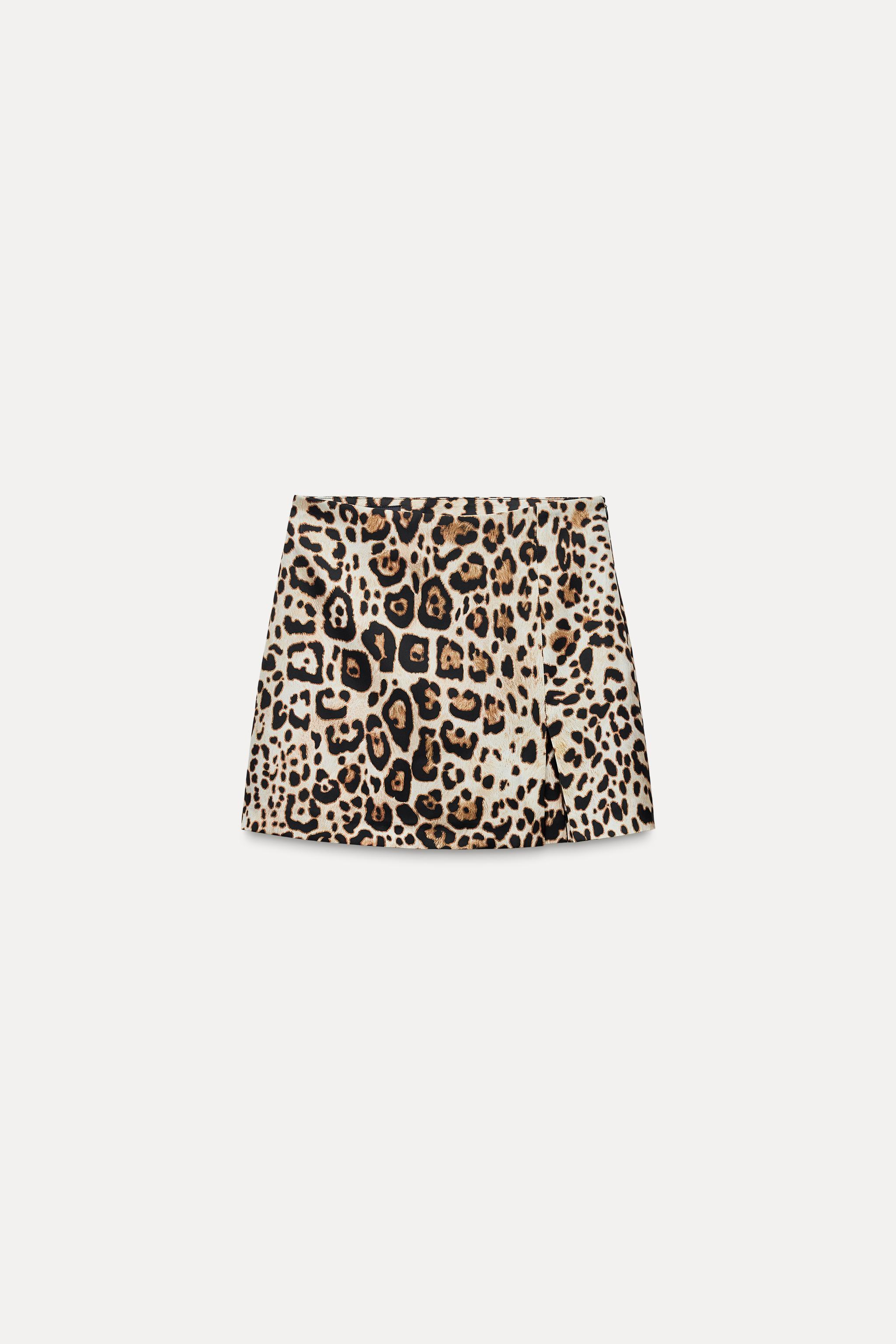 ANIMAL PRINT SPLIT SKIRT Product Image