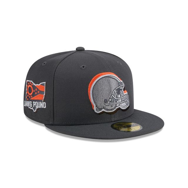 Cleveland Browns Deep Blue 59FIFTY Fitted Hat Male Product Image