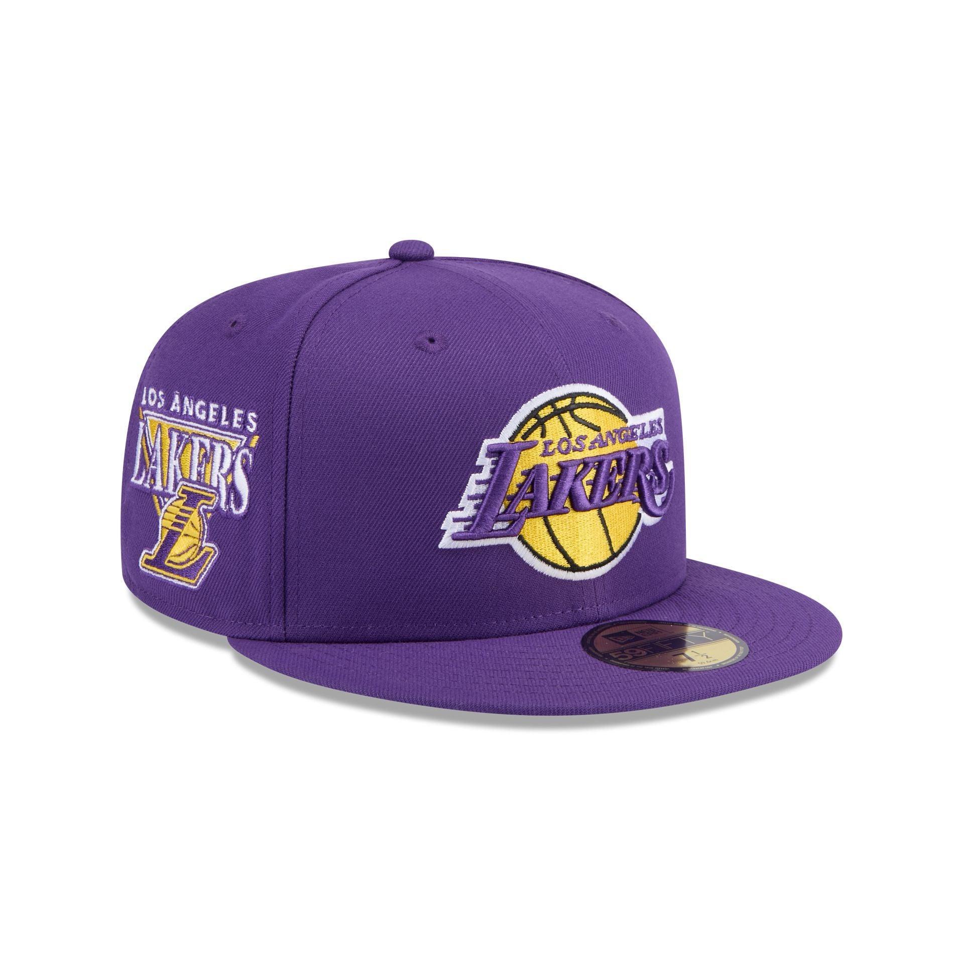 Los Angeles Lakers Throwback 59FIFTY Fitted Hat Male Product Image