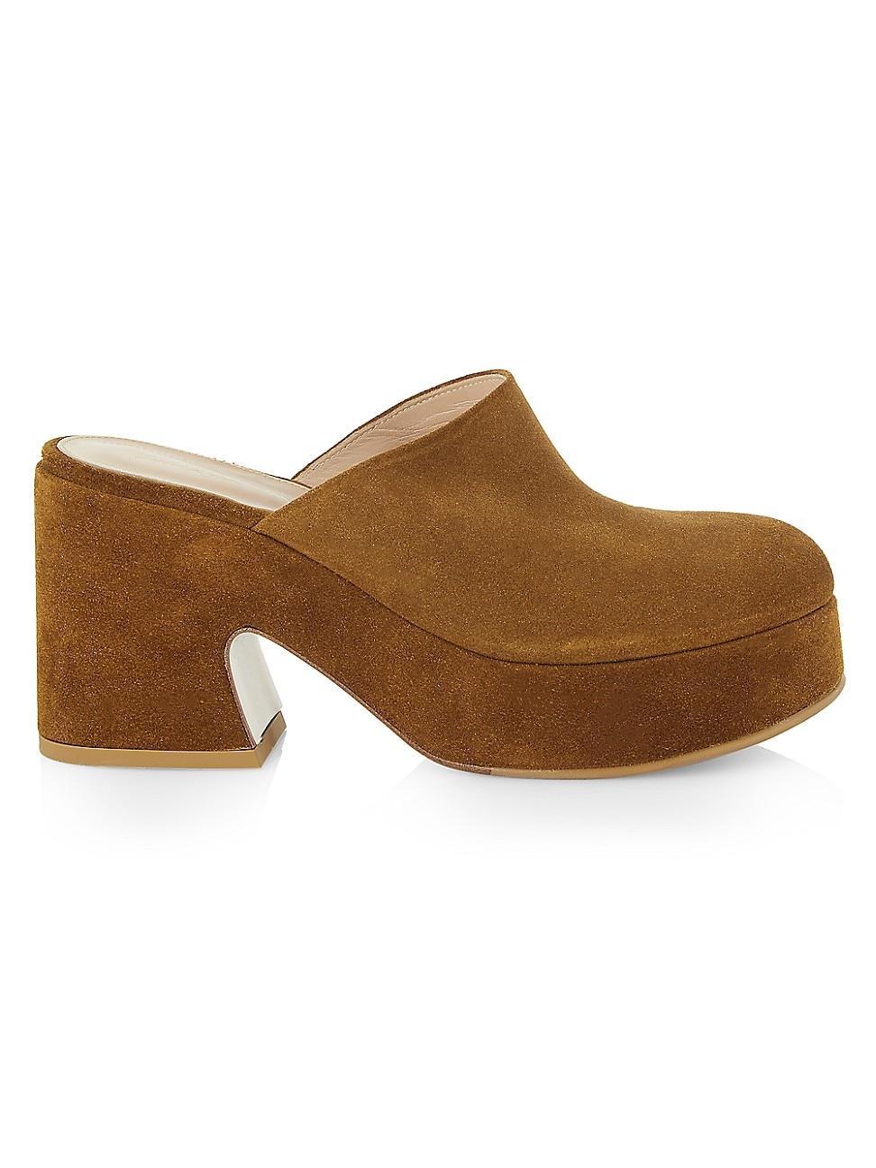 Womens Lyss 55MM Suede Clogs Product Image