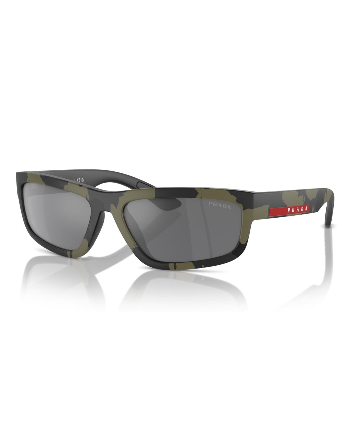 Mens Gancini Evolution Acetate Rectangle Sunglasses Product Image