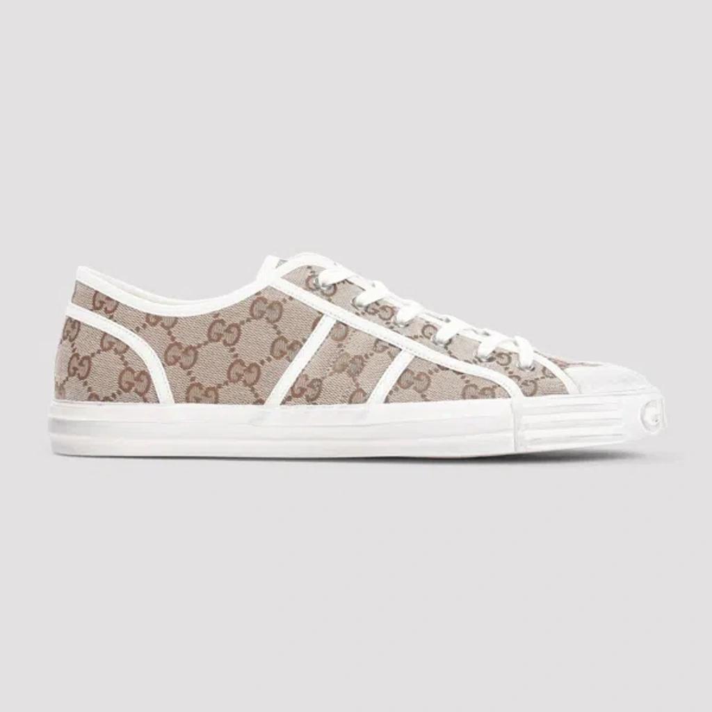 GUCCI Julio Gg Canvas Low-top Sneakers In Brown Product Image